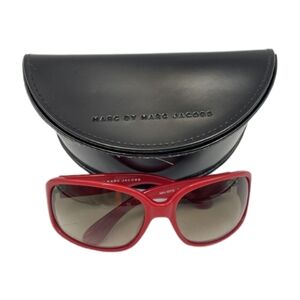 Authentic Marc By Marc Jacobs Women's Red Sunglasses. With Case.